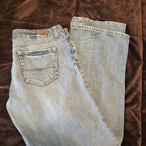 American Eagle Outfitters Light Wash Straight Jeans
